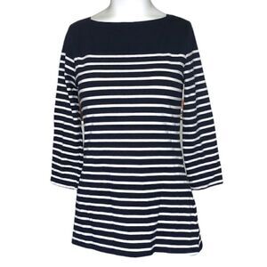 Merona size XS striped boat neck top